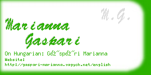 marianna gaspari business card